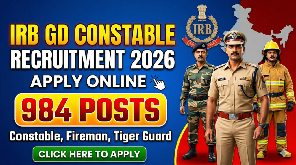 IRB GD Constable Recruitment 2026