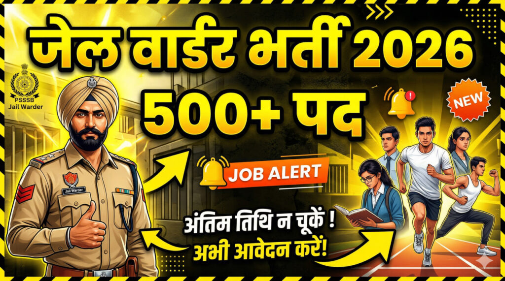 PSSSB Jail Warder Recruitment 2026