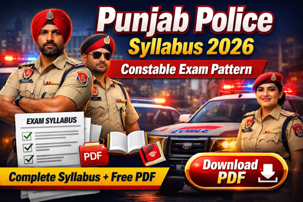 Punjab Police Constable Syllabus 2026