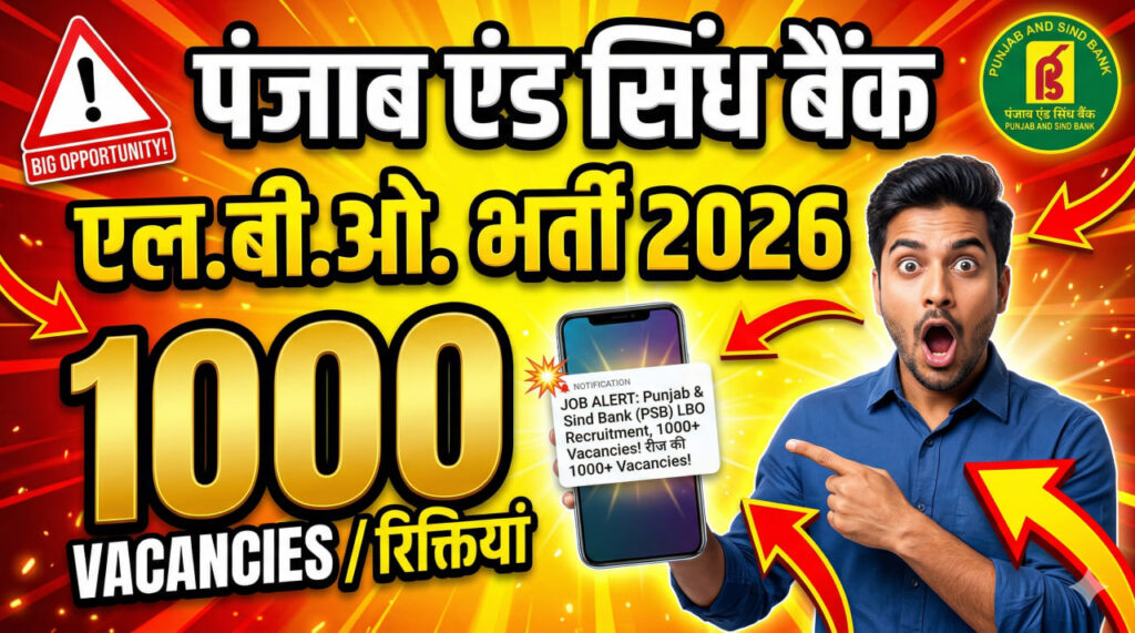 Punjab and Sind Bank LBO Recruitment 2026