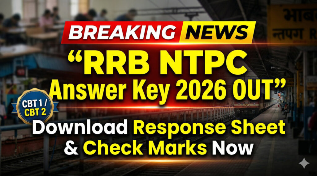 RRB NTPC Answer Key 2026