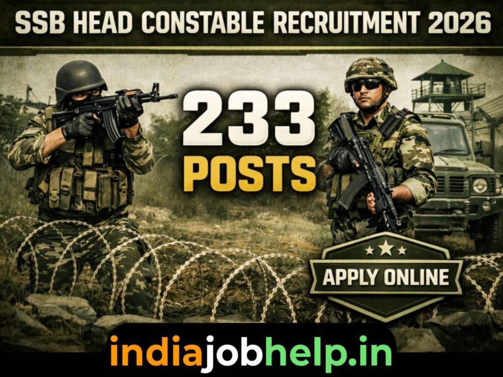 SSB Head Constable Recruitment 2026