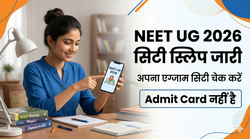 NEET UG 2026 City Intimation Slip